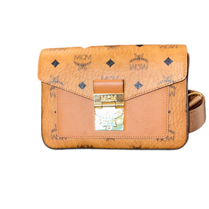 MCM Cognac Visetos Crossbody Bag